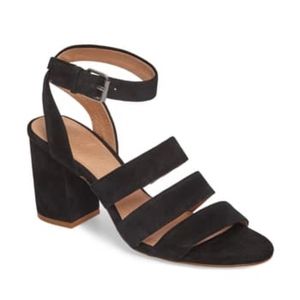 Madewell Maria Suede Strappy Block Heels